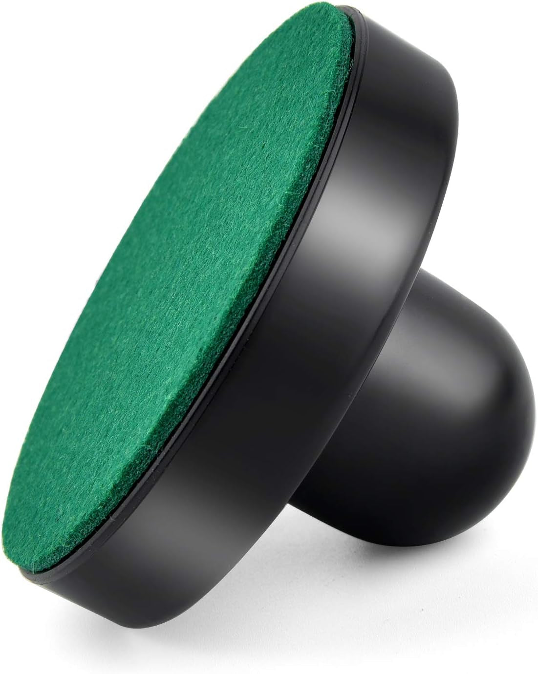 Air Hockey Pushers and Pucks, Air Hockey Paddles with Felt Bottoms, Goal Handles Paddles Replacement Accessories with a Drawstring Bag for Game Tables (4 Striker, 8 Red Puck Pack)