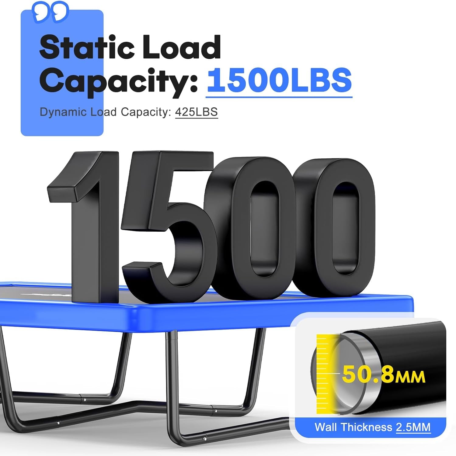 1500LBS Weight Capacity Rectangle Trampoline 10X17Ft 9X15FT 8X14FT Outdoor Square Gymnastics Trampolines with Basketball Hoops for Kids Adults Long Large Big Rectangular Tumbling Trampolin