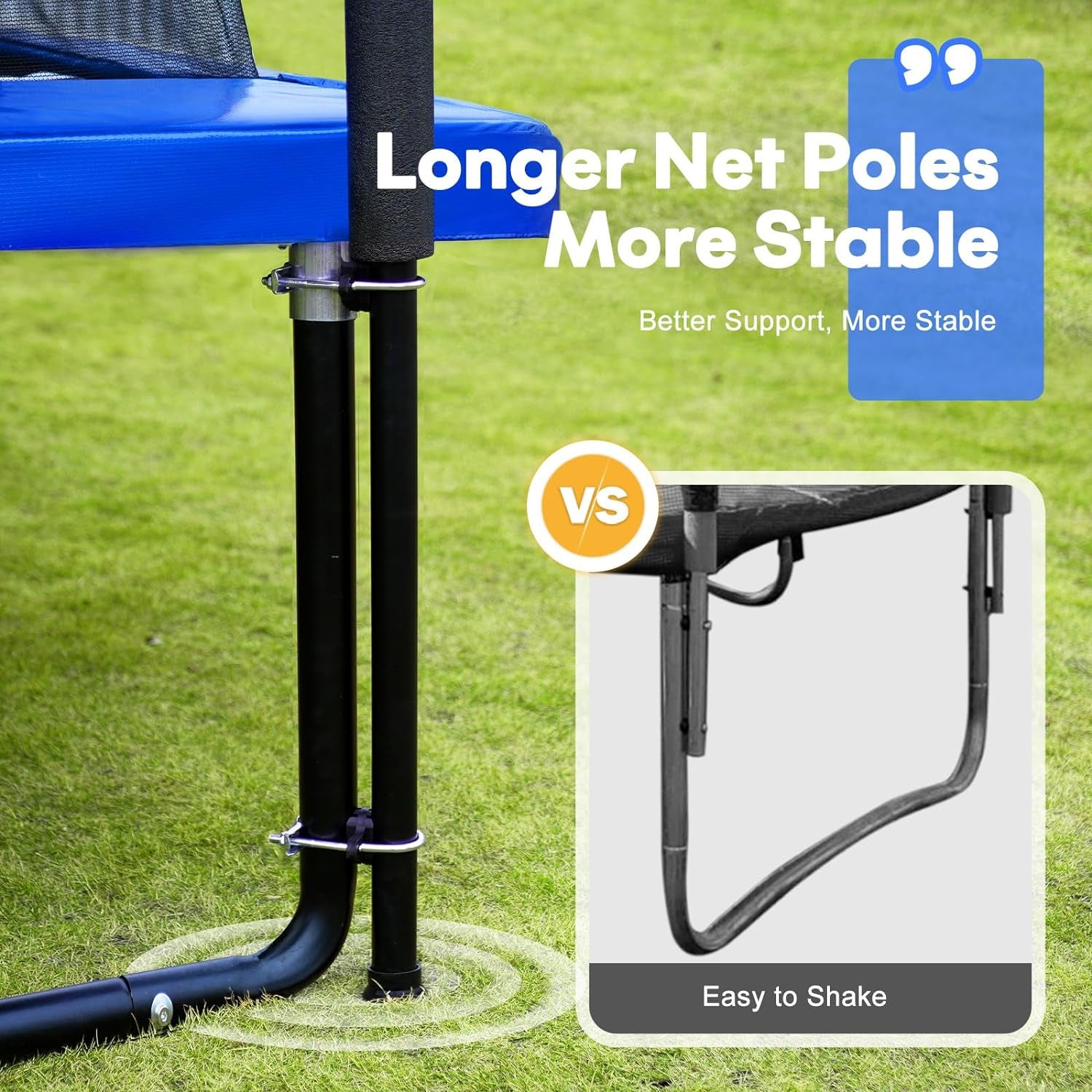 1500LBS Weight Capacity Rectangle Trampoline 10X17Ft 9X15FT 8X14FT Outdoor Square Gymnastics Trampolines with Basketball Hoops for Kids Adults Long Large Big Rectangular Tumbling Trampolin