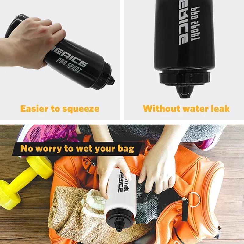 Hockey Water Bottle BPA Free Ice Hockey Sports Bottle 1000ML Hockey Equipment Football Lacrosse Bottles Sports Gear